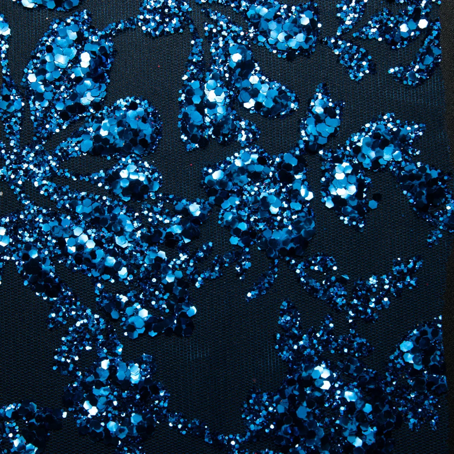 Tulle Lace Fabric with Glitter and Floral Design 58" Wide | Exquisite Fabric