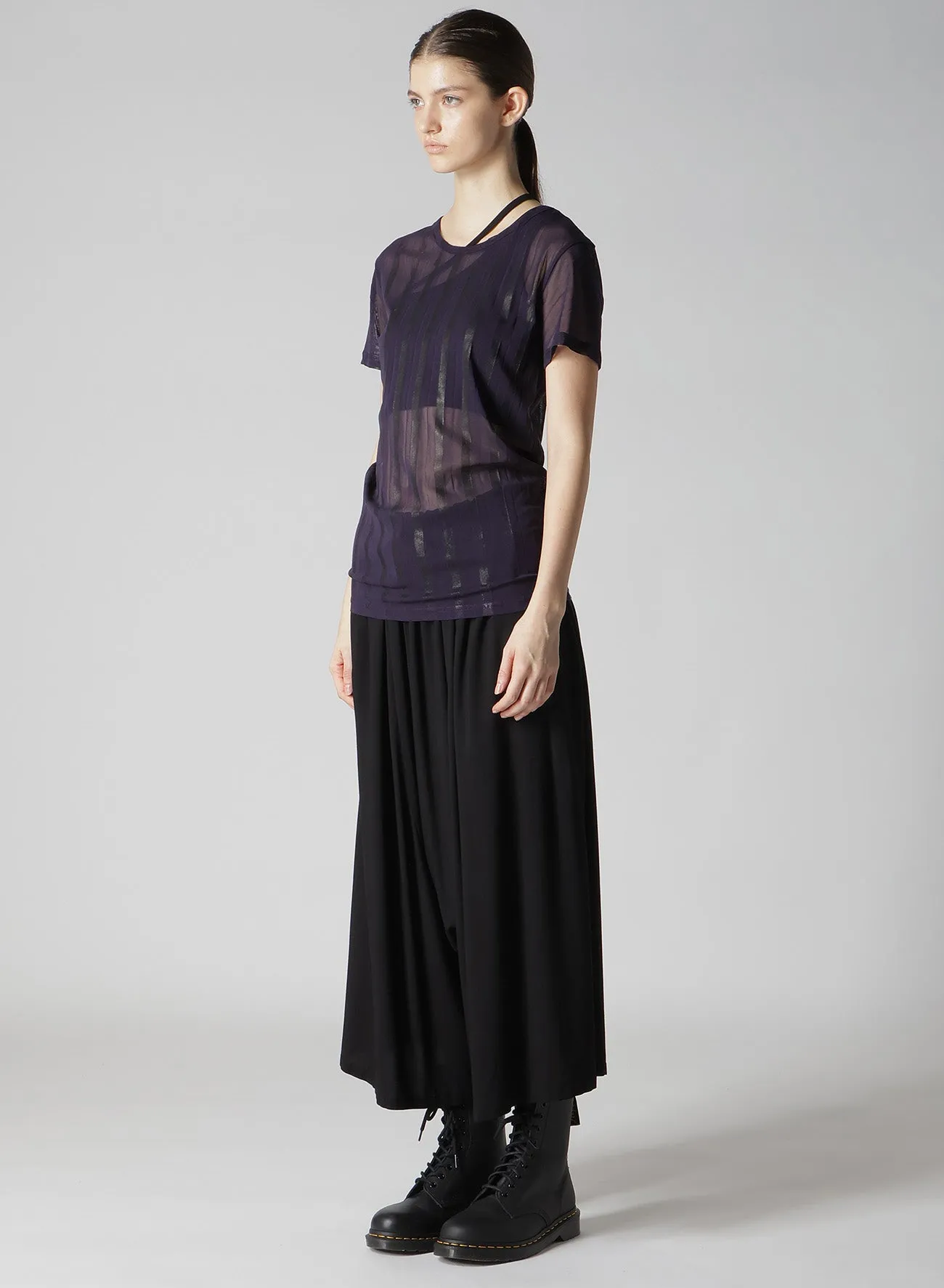 TULLE PLEATS CLASSIC SHORT SLEEVE T