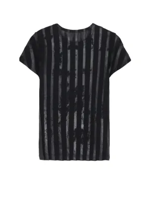 TULLE PLEATS CLASSIC SHORT SLEEVE T