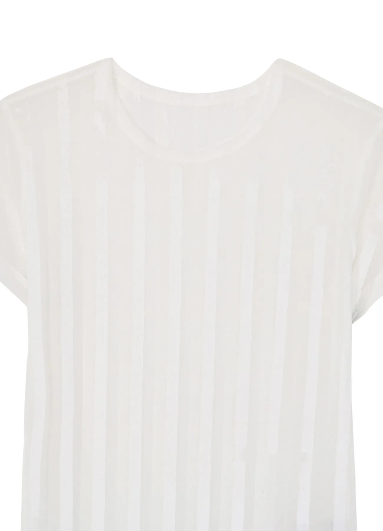 TULLE PLEATS CLASSIC SHORT SLEEVE T