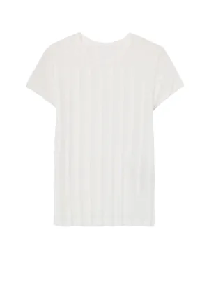 TULLE PLEATS CLASSIC SHORT SLEEVE T