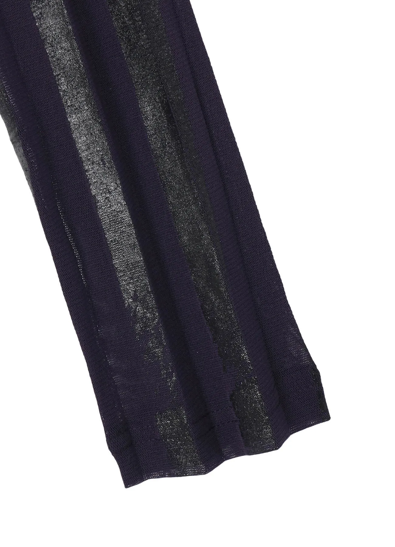 TULLE PLEATS LONG SLEEVE ROUND NECK T