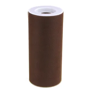 Tulle Spool Roll Fabric Net, 6-Inch, 25 Yards, Dark Brown