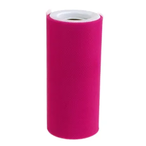 Tulle Spool Roll Fabric Net, 6-Inch, 25 Yards, Fuchsia