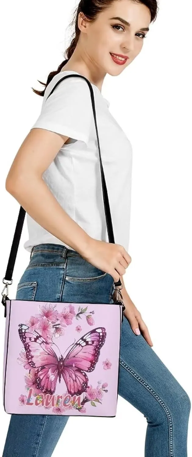 Tuoxiukan Personalized Photo Tote Bags for Women Custom Handbags Shoulder Cross-body Bags Bucket Bags Gifts for Her