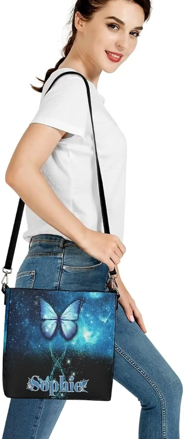 Tuoxiukan Personalized Photo Tote Bags for Women Custom Handbags Shoulder Cross-body Bags Bucket Bags Gifts for Her