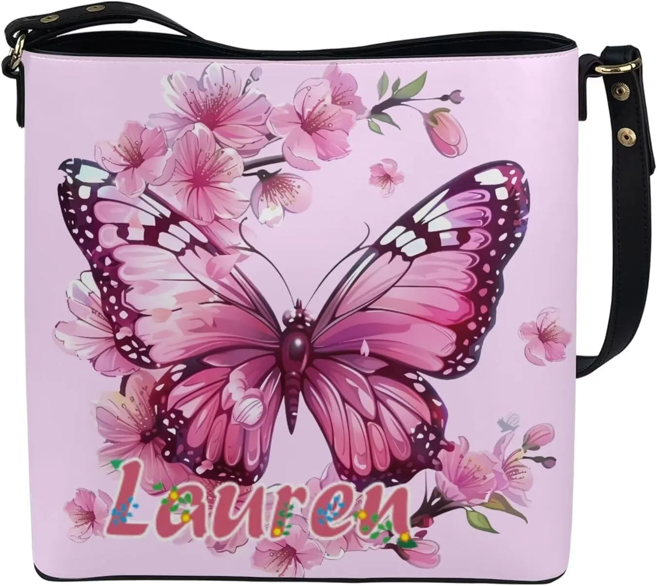 Tuoxiukan Personalized Photo Tote Bags for Women Custom Handbags Shoulder Cross-body Bags Bucket Bags Gifts for Her