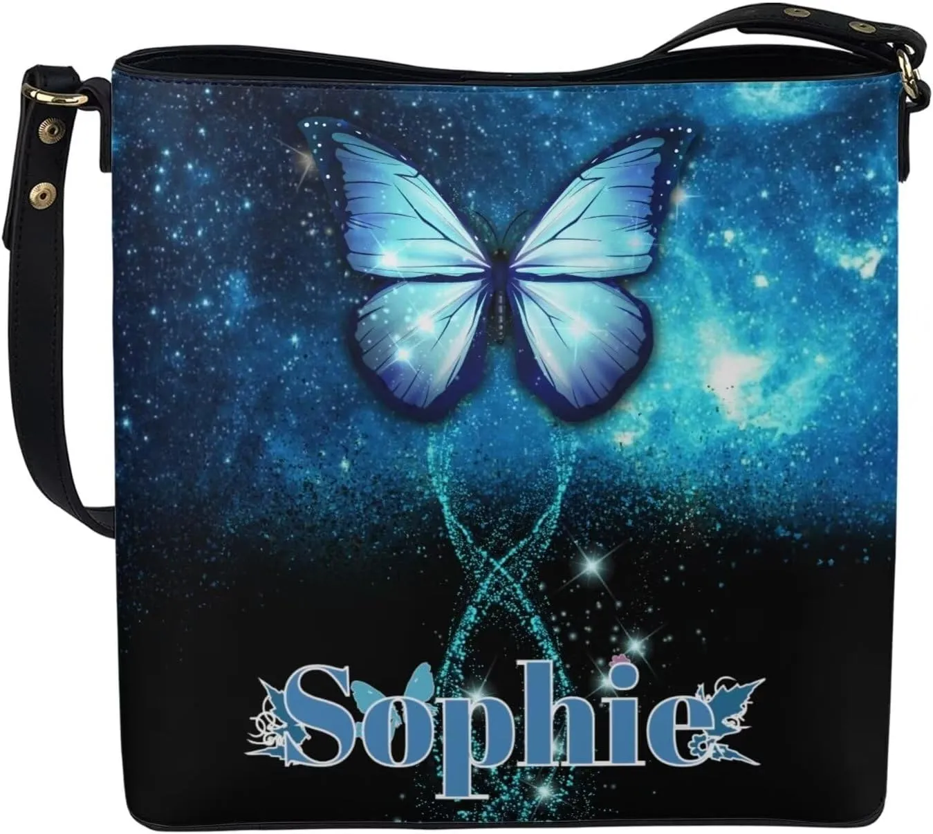 Tuoxiukan Personalized Photo Tote Bags for Women Custom Handbags Shoulder Cross-body Bags Bucket Bags Gifts for Her