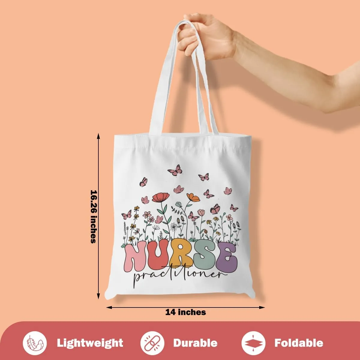 Turtle Gifts Shark Gifts Tote Bag, Hedgehog Horse Gifts for Women Girls, Animals Reusable Grocery Bag Shopping Bag