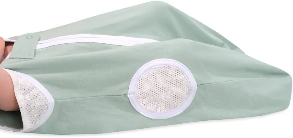 TWINOR Breathable Reduce Suffocation Risk Baby Wearable Blanket, Sleeping Bag with 2-Way Zipper, Tog 0.5 Soft Sack