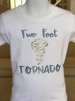 Two Foot Tornado / funny toddler shirt / funny kids shirt / funny shirt / funny tornado / kids shirt / toddler shirt / funny kids shirt