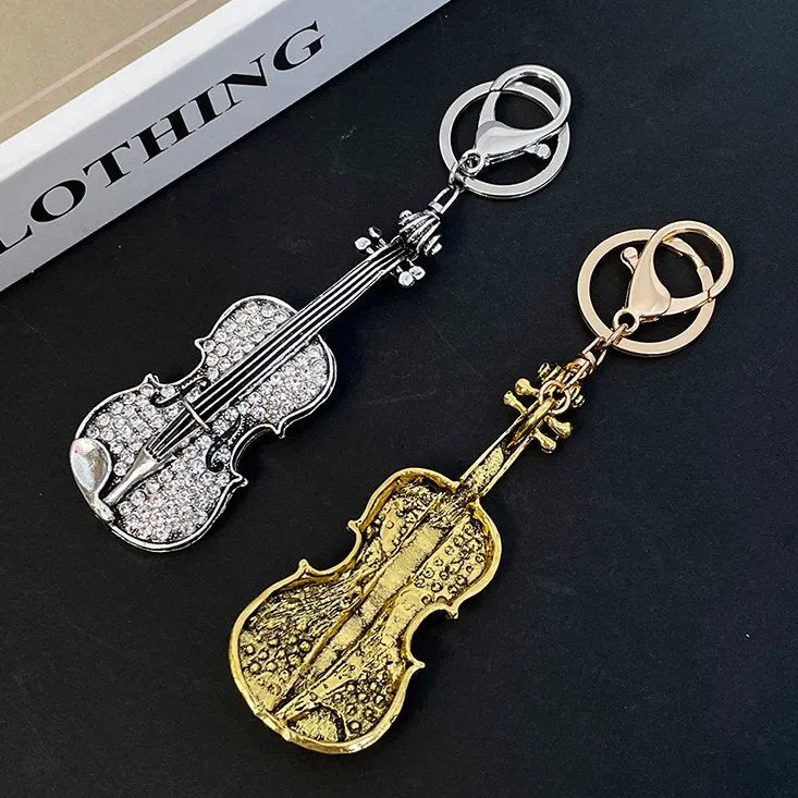 Unique Artistic Violin Keyring
