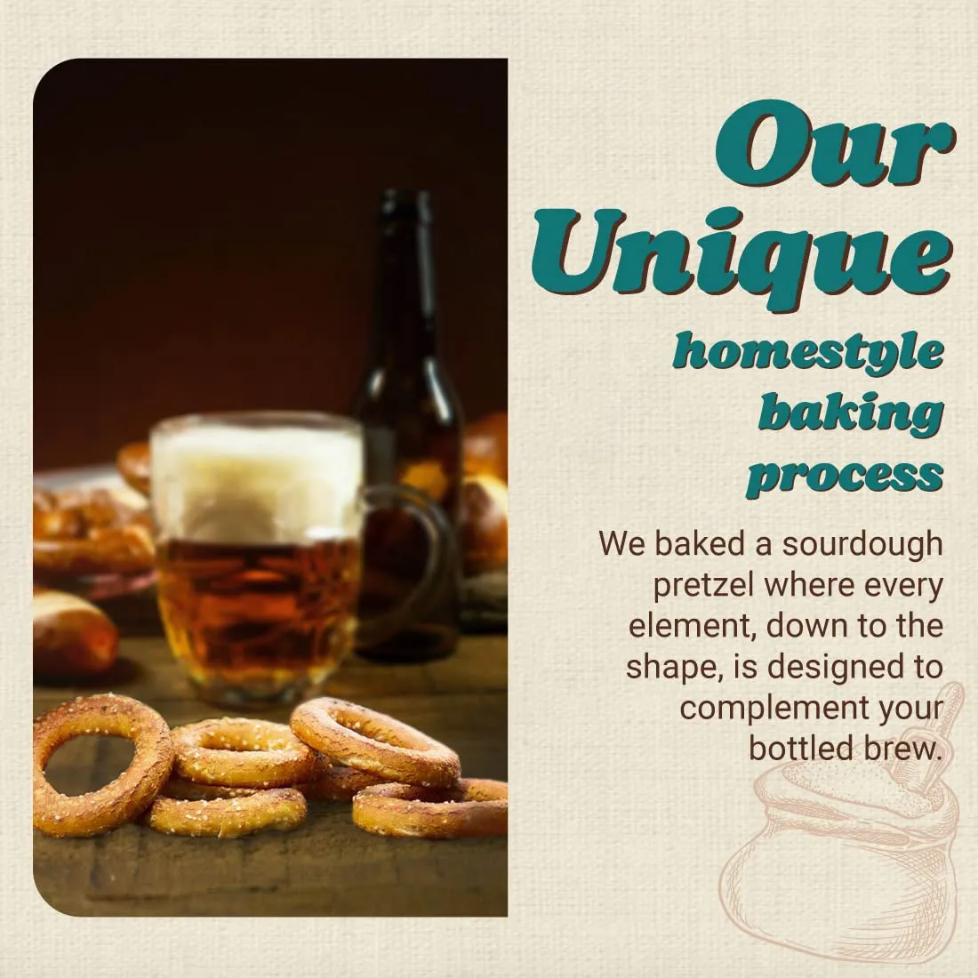 Unique Snacks Sourdough Craft Beer Pretzel Rings, Delicious Homestyle Baked Snack Bag, Vegan, OU Kosher, and Non-GMO Food, No Artificial Flavor, 11 Oz. Bag, Pack of 12