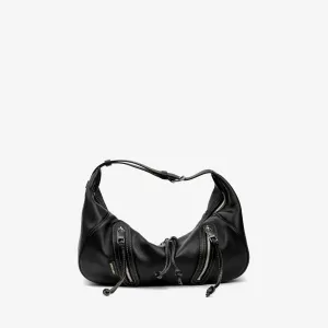 Ursula V11 2-Way Drape Petit Sac Hobo/Sac Bandoulière - Noir