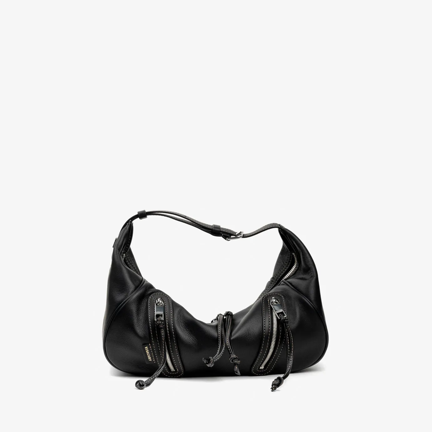 Ursula V11 2-Way Drape Petit Sac Hobo/Sac Bandoulière - Noir