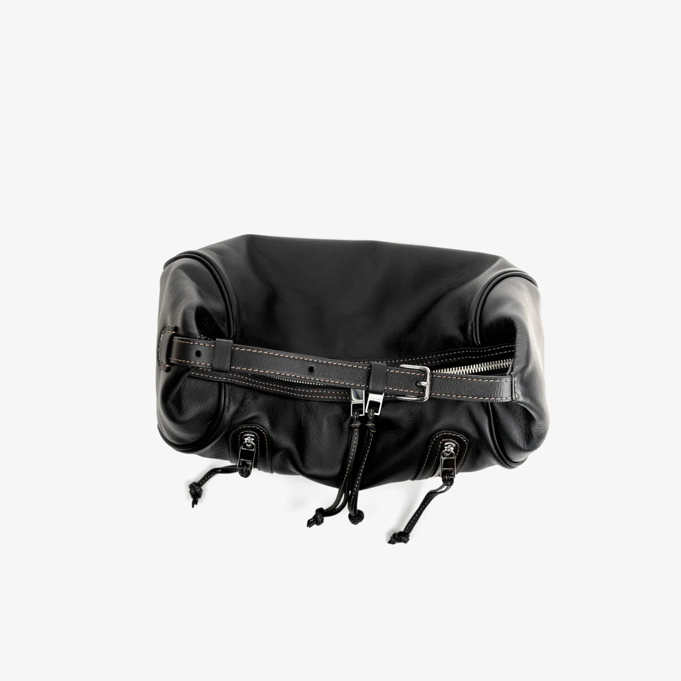 Ursula V11 2-Way Drape Petit Sac Hobo/Sac Bandoulière - Noir