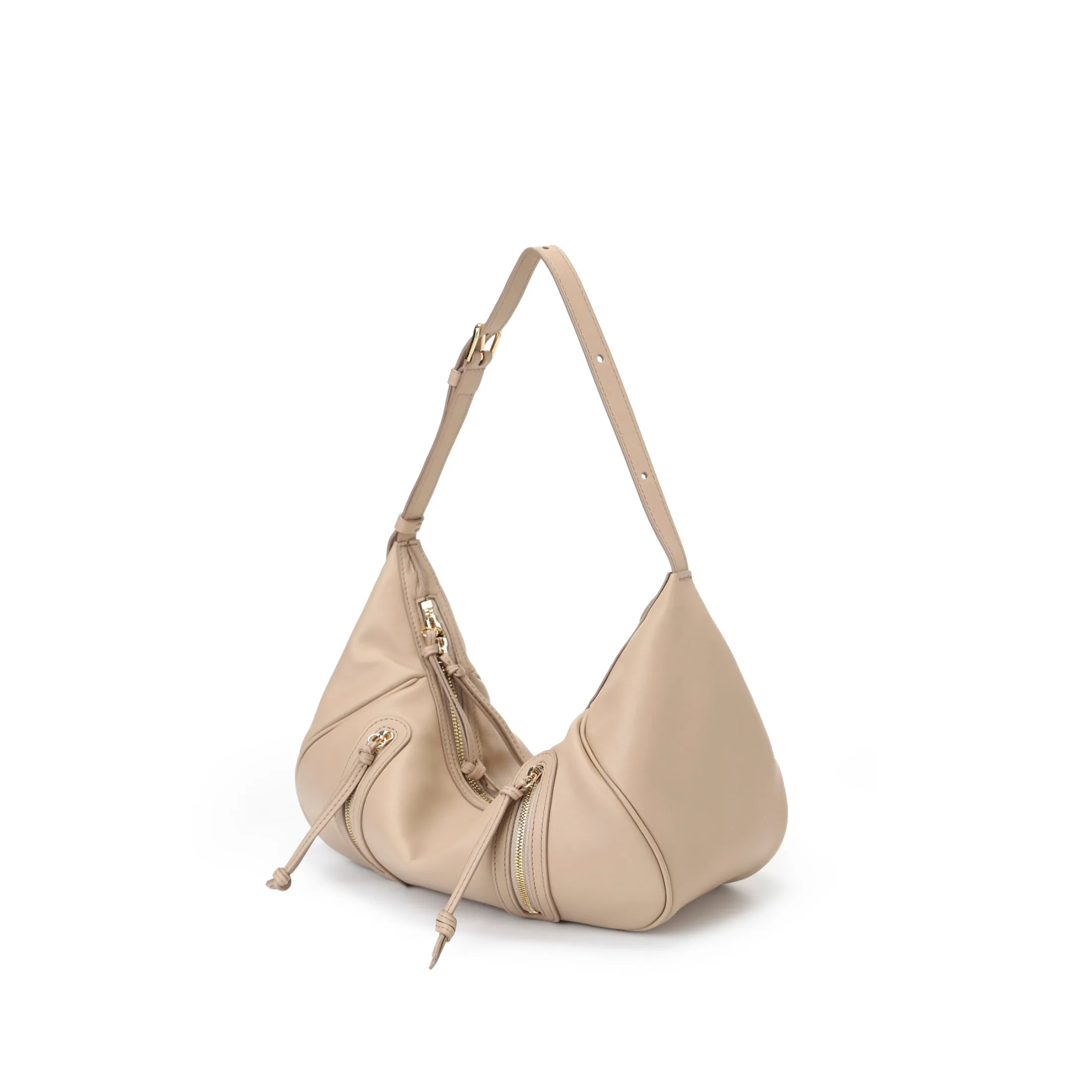 Ursula V11 2-Way Drape Petit Sac Hobo/Sac Bandoulière - Toffee