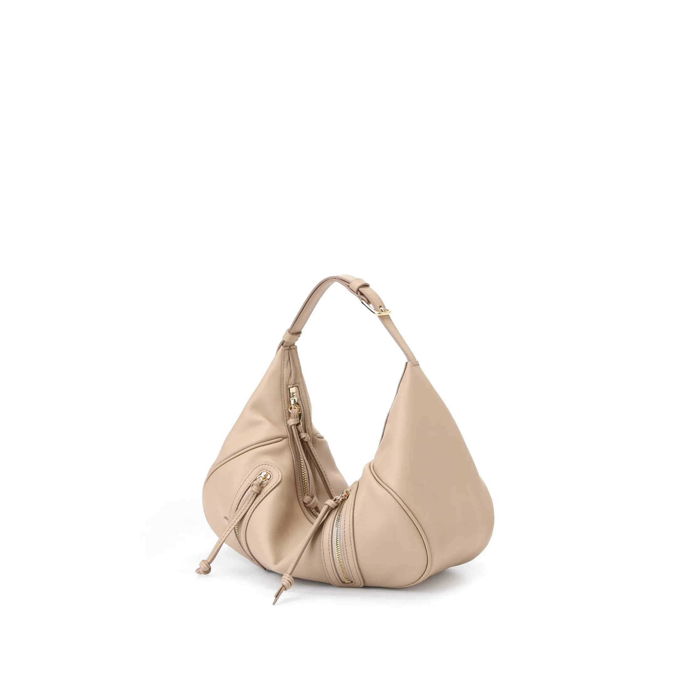 Ursula V11 2-Way Drape Petit Sac Hobo/Sac Bandoulière - Toffee