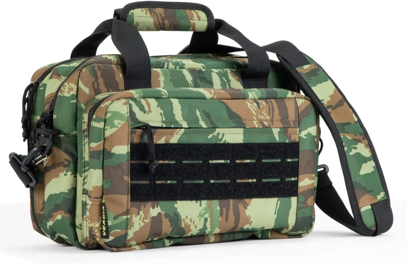 VEAGIA Range Bag,Pistol Case,Gun Range Bags For Handguns And Ammo Pouch 2 Pistols Soft Carrying Shooting Bag