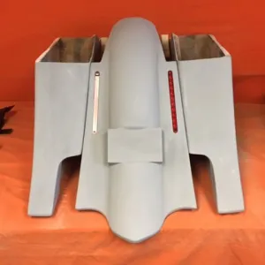 Victory Kingpin 6" Extended Hard Saddlebags Out & Down Bags   LED Rear Fender Dual Cut Out
