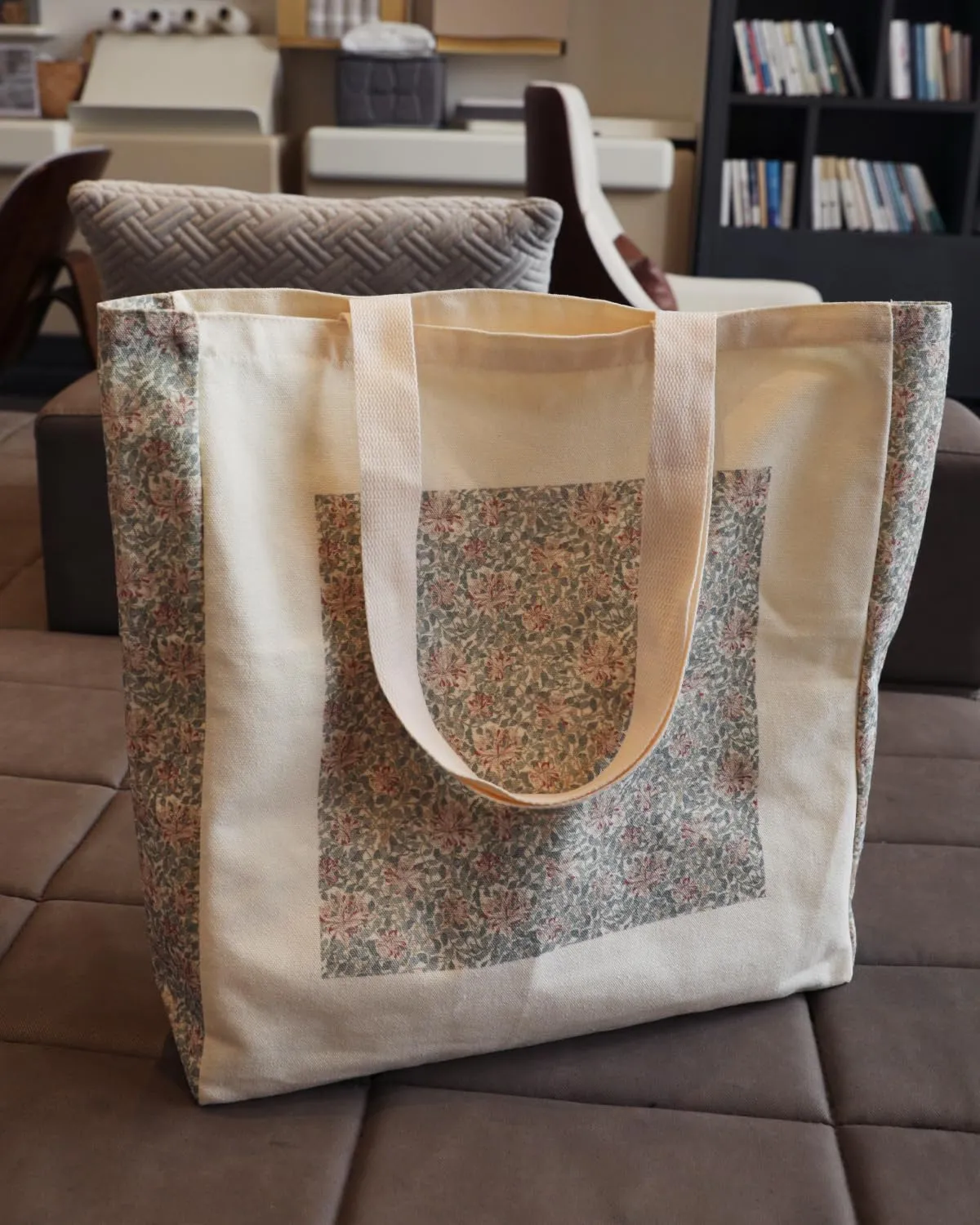 Vintage Aesthetic Canvas Tote Bag Reusable Personalized Shoulder Shopping Bag,
