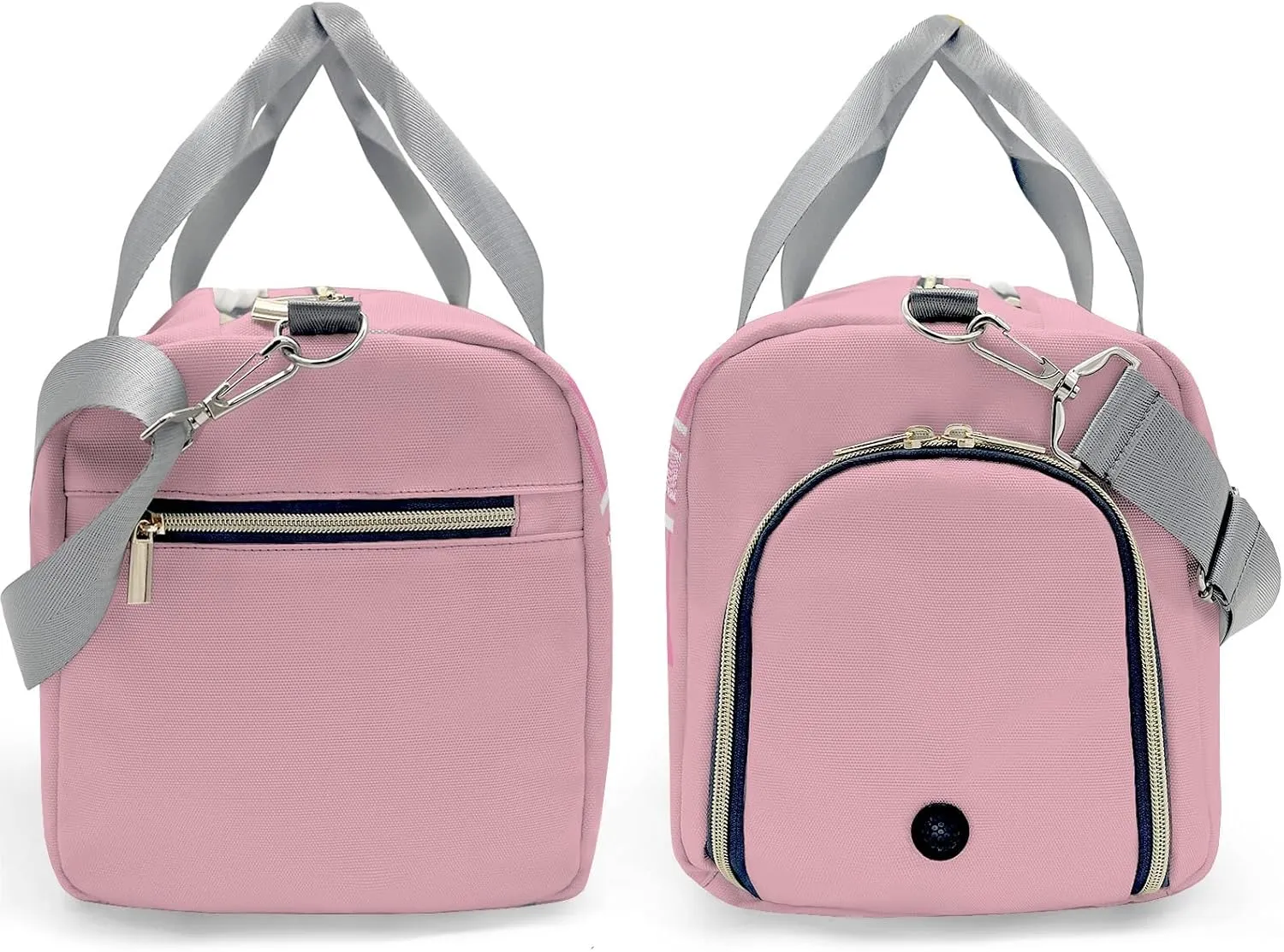 Volleyball Monogram Pink Personalized Duffel Bag with Name Custom Travel Bag for Women Men Sports Gym Dance Bags Wet Dry Pockets Shoes Compartment Overnight Weekend Bag Gift