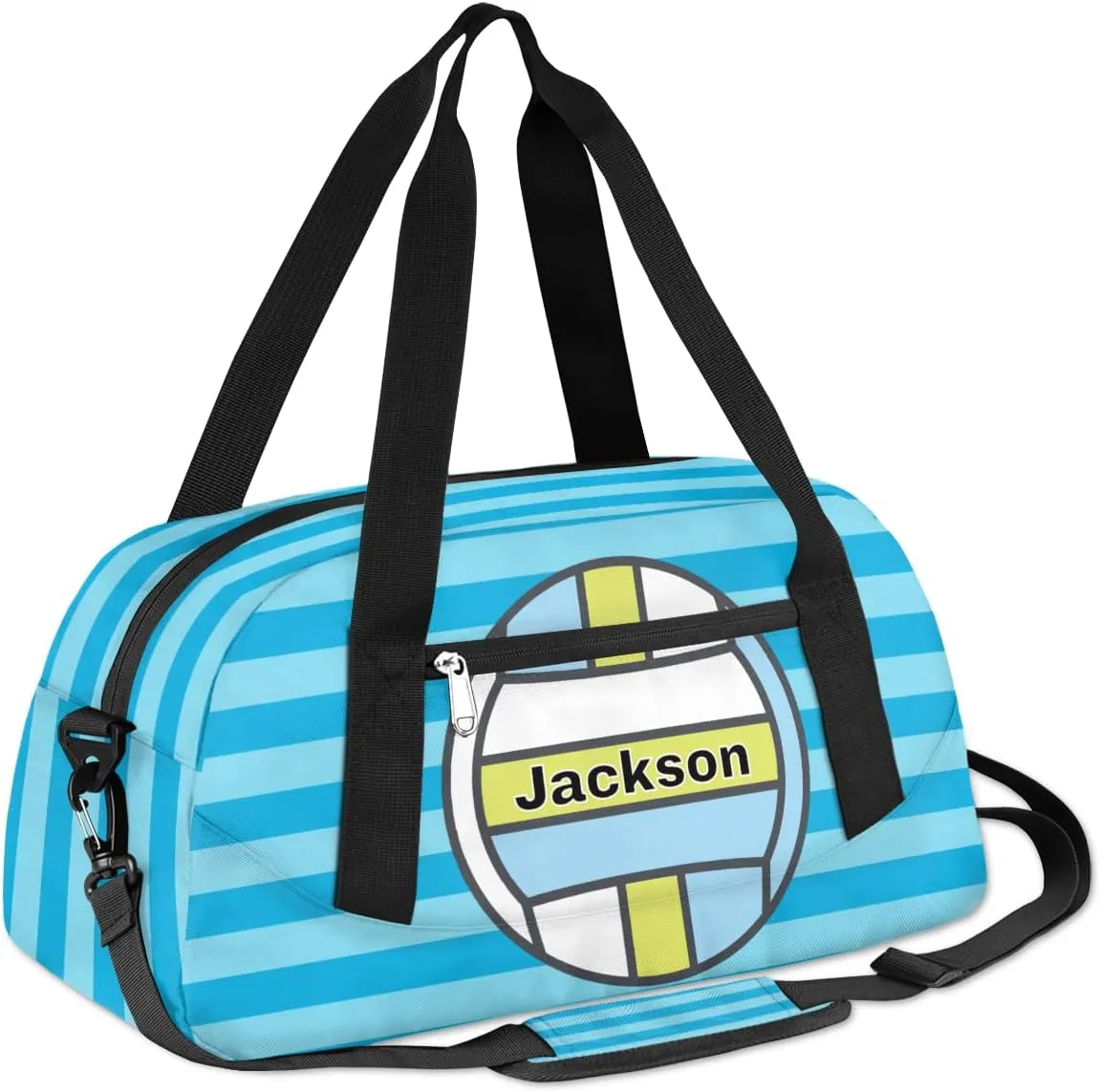Volleyball Personalized Kids Duffel Bags for Boys Personalized Sport Gym Bag Customized Overnight Duffel Bag for Weekender