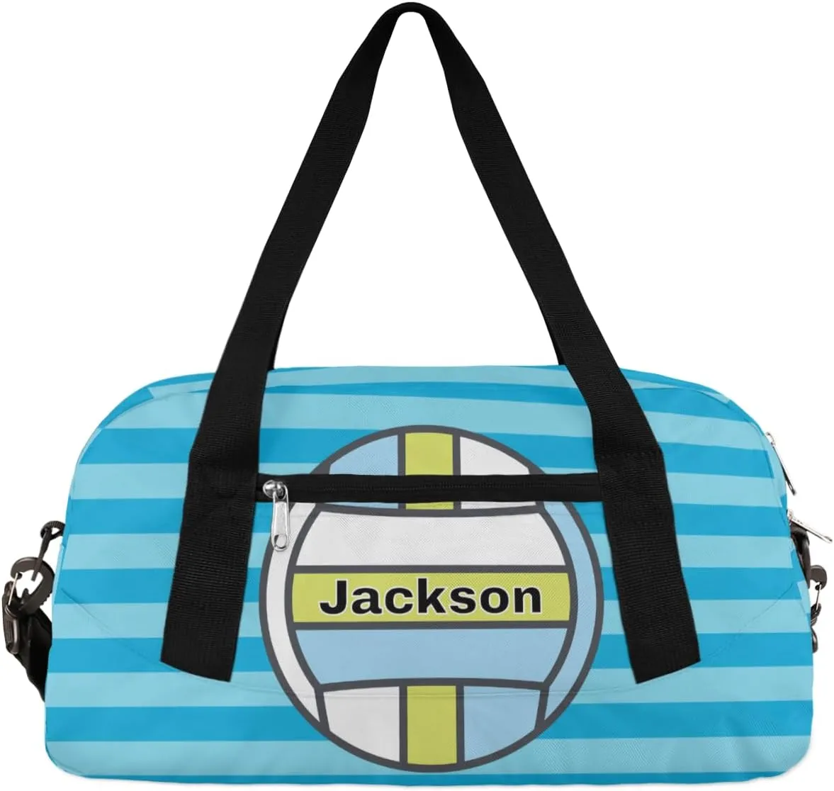 Volleyball Personalized Kids Duffel Bags for Boys Personalized Sport Gym Bag Customized Overnight Duffel Bag for Weekender