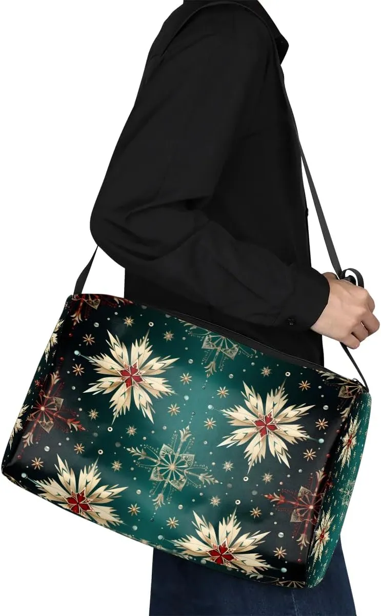 Weekend Bag Creative Art Flower Pattern Lightweight Carry On Duffel Bag Waterproof Gym Bag Pu Leather Duffle Bag for Workout Travel Sport