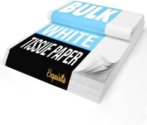 White Tissue Paper For Gift Bags, White Tissue Paper Bulk - 960 Sheets 15" X 20" 10lb Newsprint For Packing, Birthday Gift Box Filler, Packing Supplies For Moving Supplies Crown Display