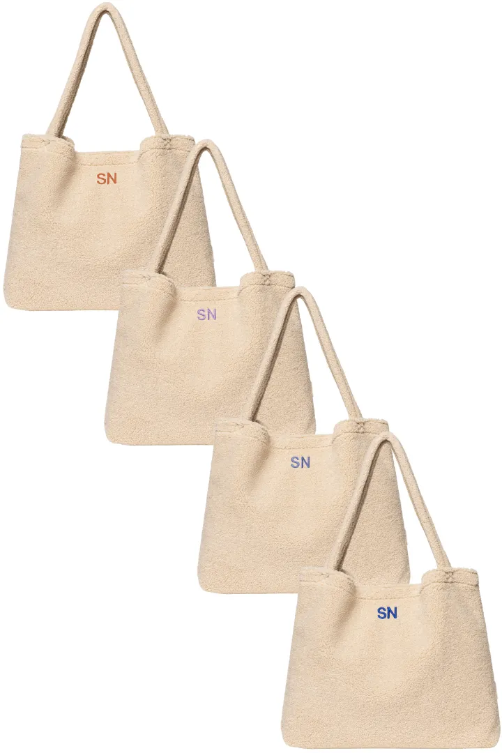 Wollweiße Teddy Mom Bag