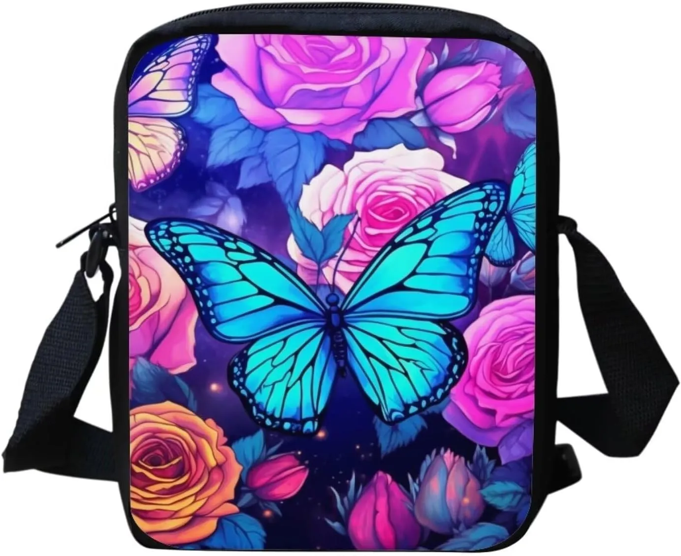 Women Men Small Crossbody Bag Messenger Purse for Traveling Shopping