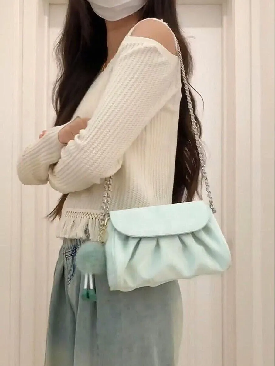 Women's Chain Texture High-grade Exquisite Cell Soft Shoulder Bags