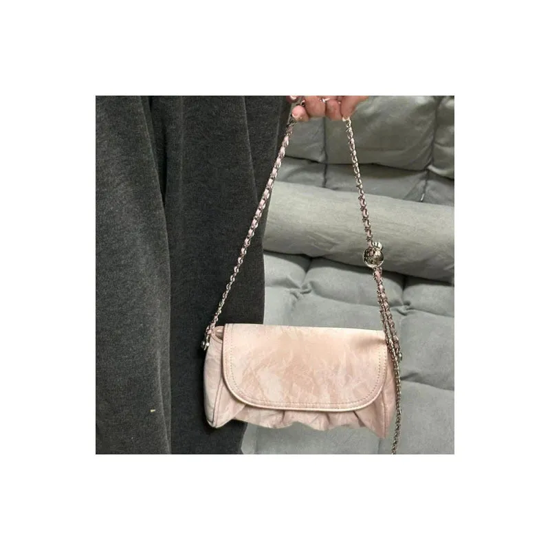 Women's Chain Texture High-grade Exquisite Cell Soft Shoulder Bags