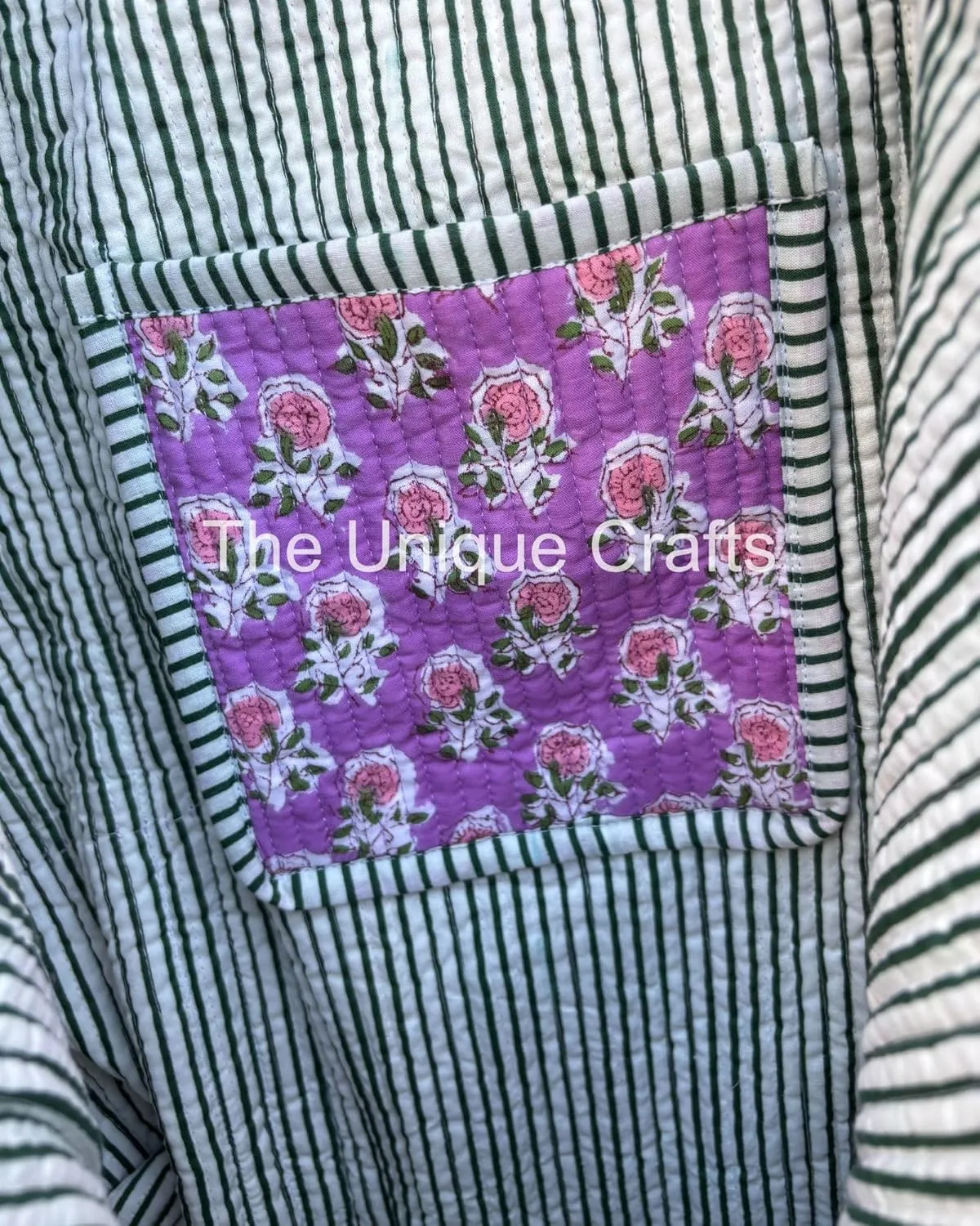Women's Quilted Cotton Tote Bag Handprinted Reversible Hand Block Print Shoulder Bag Women Handbag Traveling Bag
