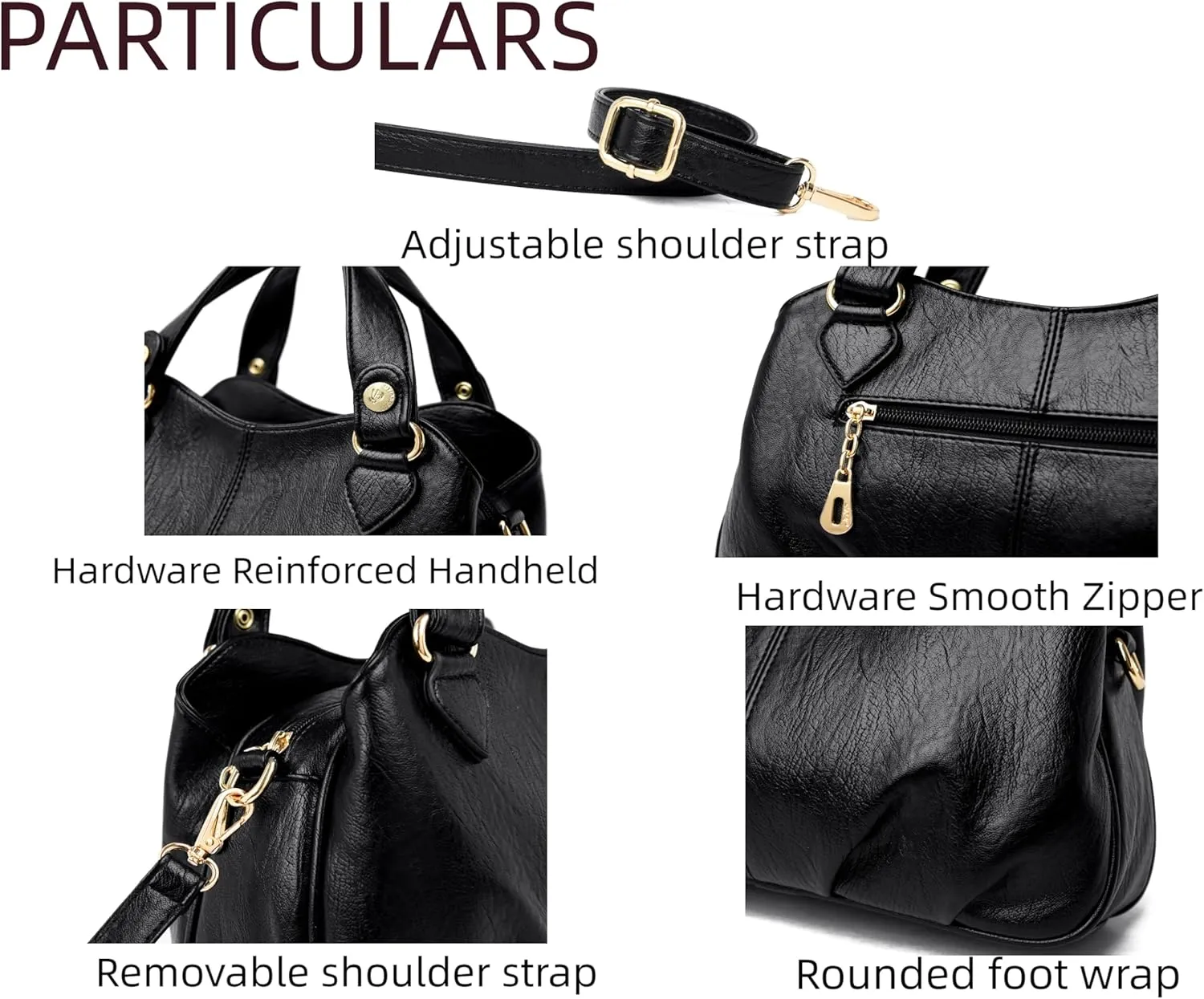 Women's Shoulder Handbags Zipper Closure Crossbody Bags Clutch Tote Purse Trendy Sling Bag For Women