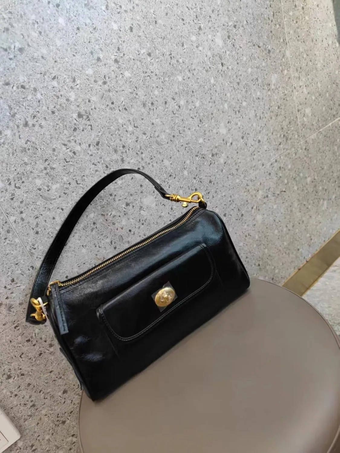 Women's Small Soft Genuine Leather Shoulder Handbag Fashion Crossbody Bags for Lady