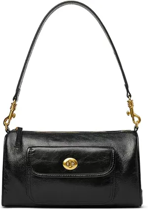 Women's Small Soft Genuine Leather Shoulder Handbag Fashion Crossbody Bags for Lady