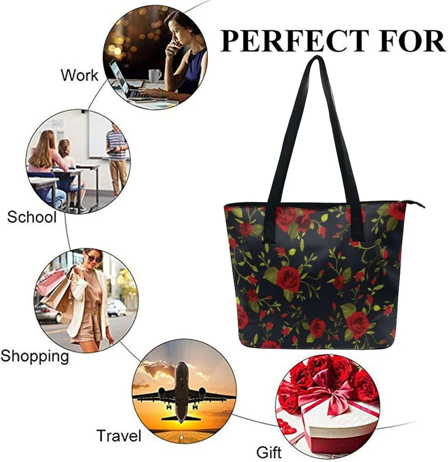 Women's Tote Purses Shoulder Bucket Bags Soft Leather Hobo Handbags
