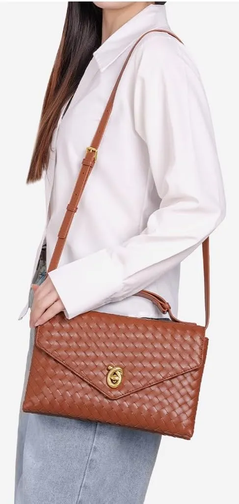 Woven Bags for Women Clutch Bag Cross Body Bag Trendy Totes Hobo Purse Summer Shoulder Bag Handbag for Work Party