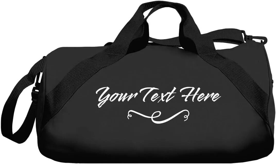 Your Custom Text Dance Bag: Barrel Duffel Bag