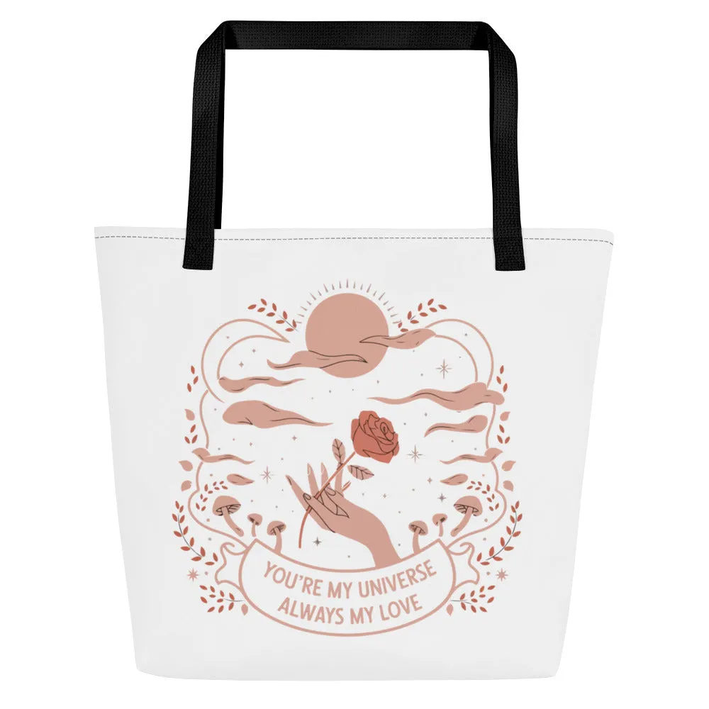 You're My Universe - Romantic Tote Bag