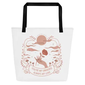 You're My Universe - Romantic Tote Bag