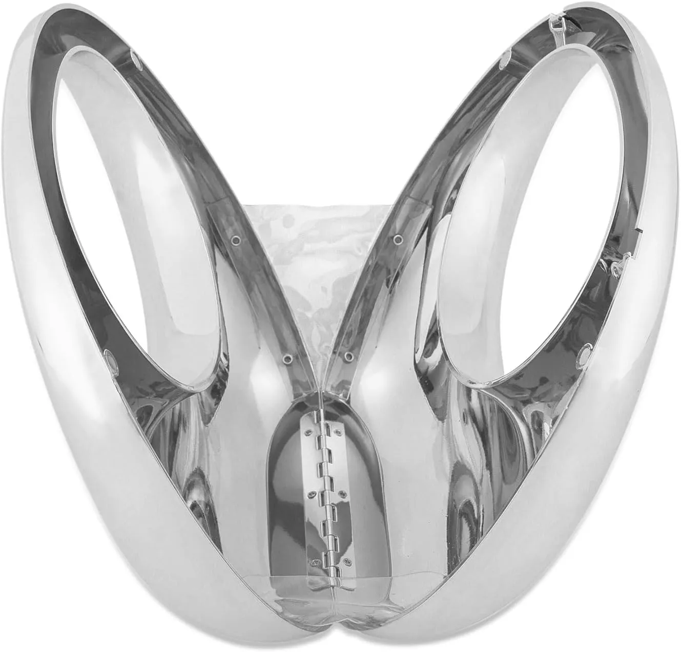 YYW Acrylic Evening Clutch Purse Moon Shape Unique Transparent Evening Handbag