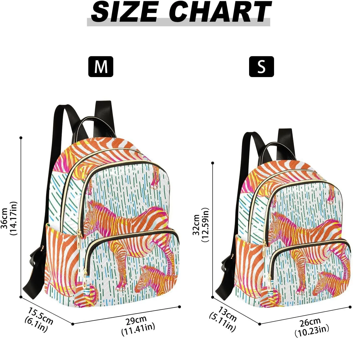 Zebra Print Trendy Backpack Purse for Women and Anti-theft Ladies Shoulder Travel Daypacks Bags(Small Pattren 2)