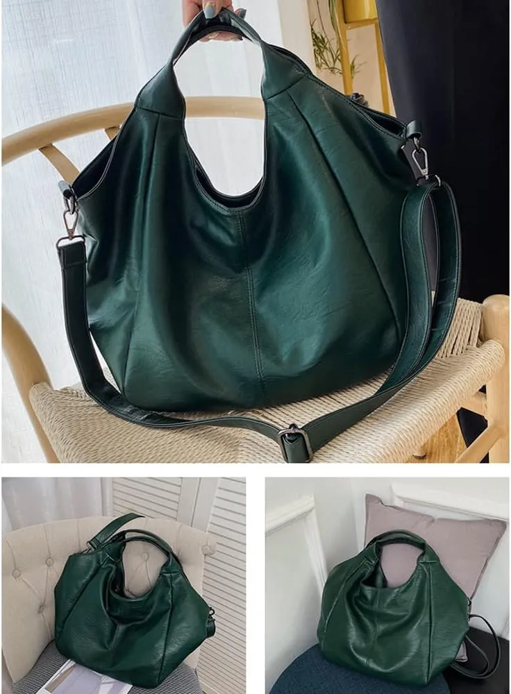 ZiMing Women Hobo Handbags Tote Bags Soft Vegan Leather Shoulder Bag Satchel Large Purse with Adjustable Shoulder Strap